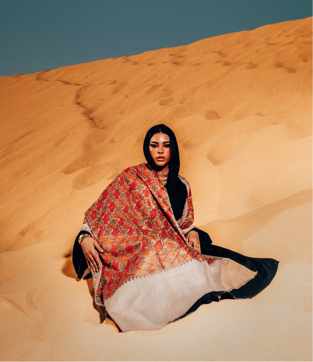 لحاف نسائي صوف بنقشه فريدة